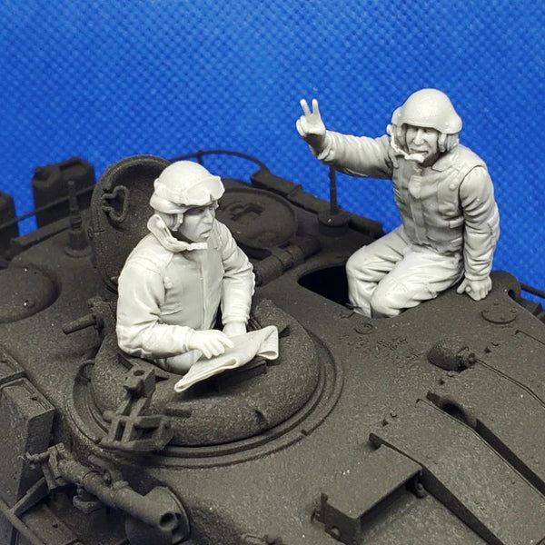 1/35 Modern Israeli Tank Crew, 4 Figures, Resin Model Figure Kit, Unassembled and Unpainted