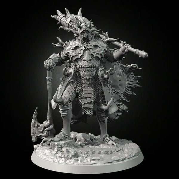 75mm Earth Demon King, Resin Model Figure Kit, Fantasy Theme, Unassembled and Unpainted