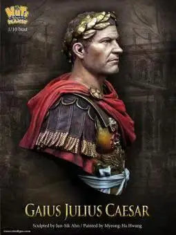 1/10 Ancient Roman Commander in Red Cape with Laurel Wreath, Resin Model Bust Kit, Unassembled and Unpainted