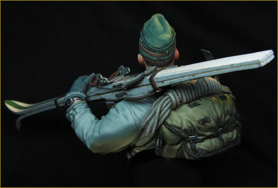 1/10 WWI Allied Infantryman, Resin Model Bust Kit, Unassembled and Unpainted