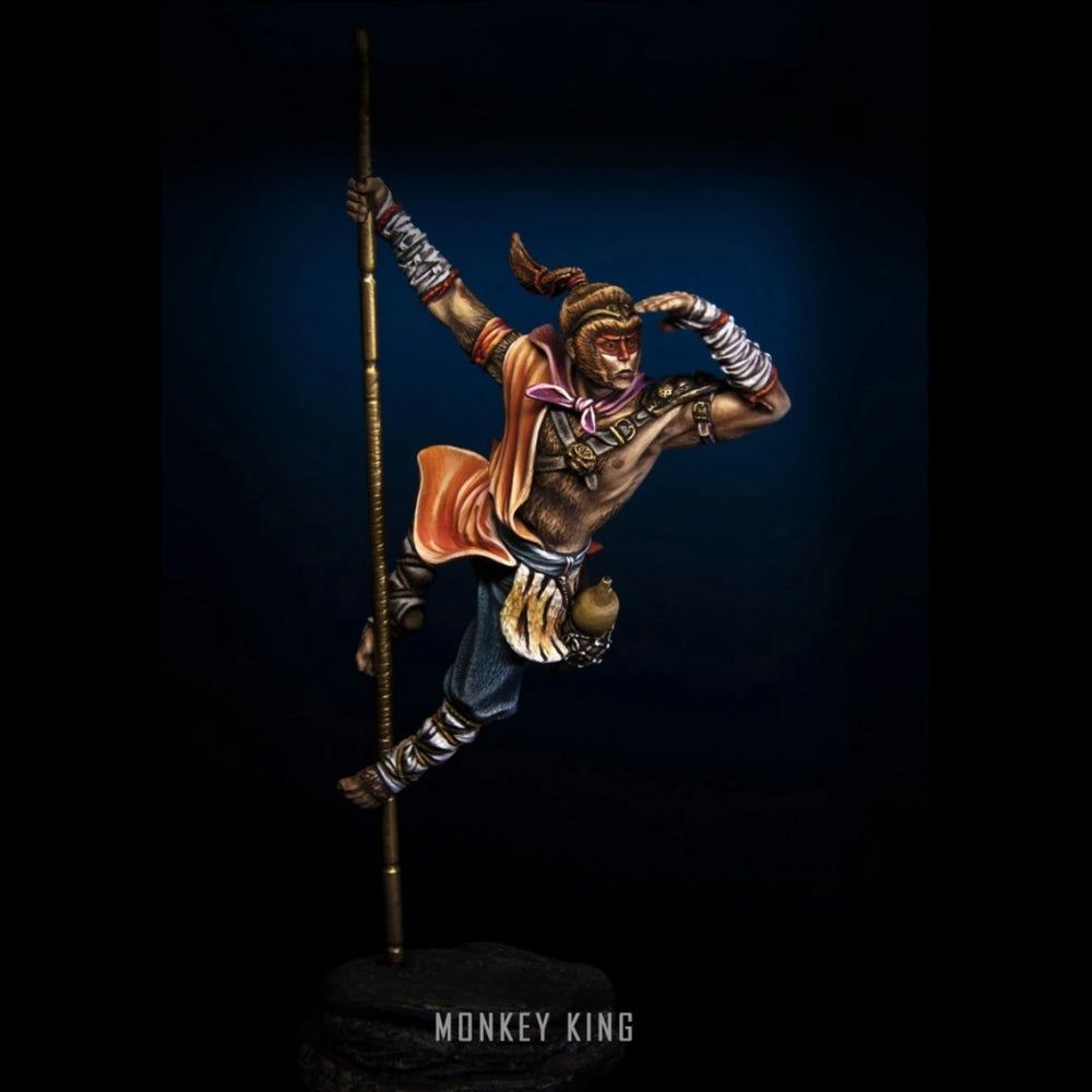 75mm Monkey King, Resin Model Figure Kit, Mythology Theme, Unassembled and Unpainted