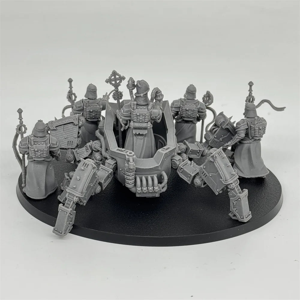 28mm Scavenger Lectern Walkers, 11 Figures, Resin Model Figure Kit, Sci-Fi Theme, Unassembled and Unpainted