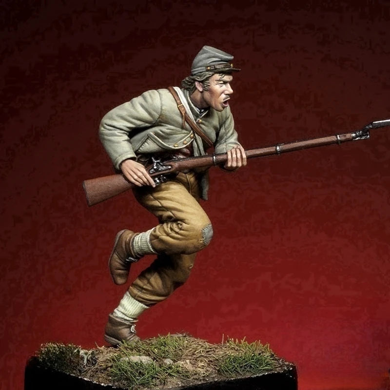 54mm WWI British Infantry, Resin Model Figure Kit, Unassembled and Unpainted