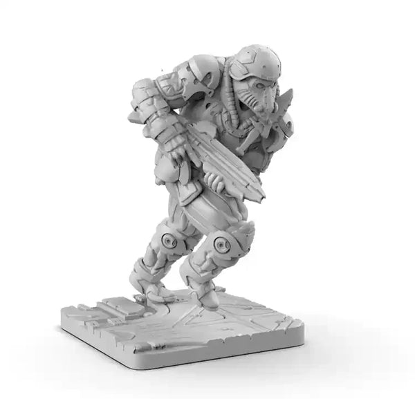 1/35 Mech Warrior, Resin Model Figure Kit, Sci-Fi Theme, Unassembled and Unpainted