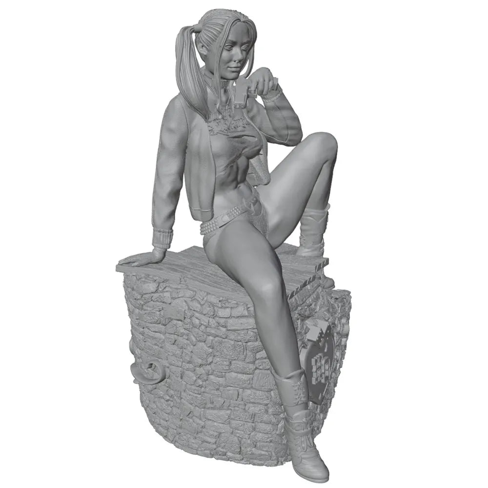75mm Ornate Fantasy Pinup, Resin Model Figure Kit, Unassembled and Unpainted