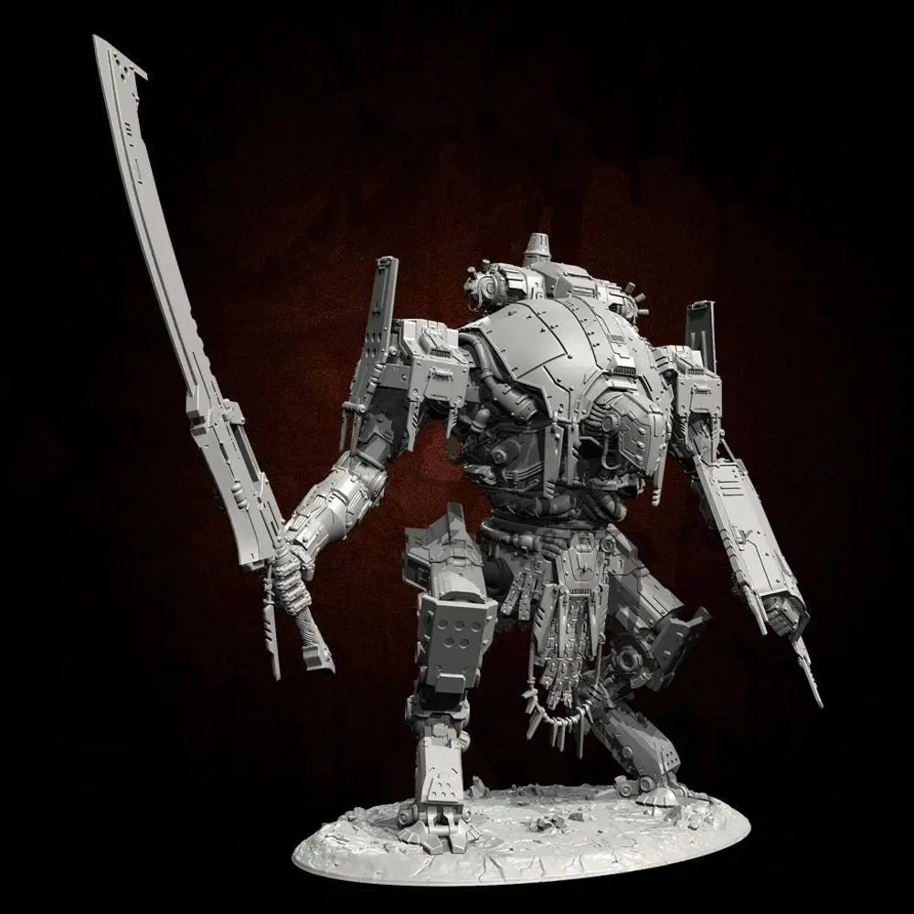 105mm Mechanical Planet Warrior, Resin Model Figure Kit, Sci-Fi Theme, Unassembled and Unpainted