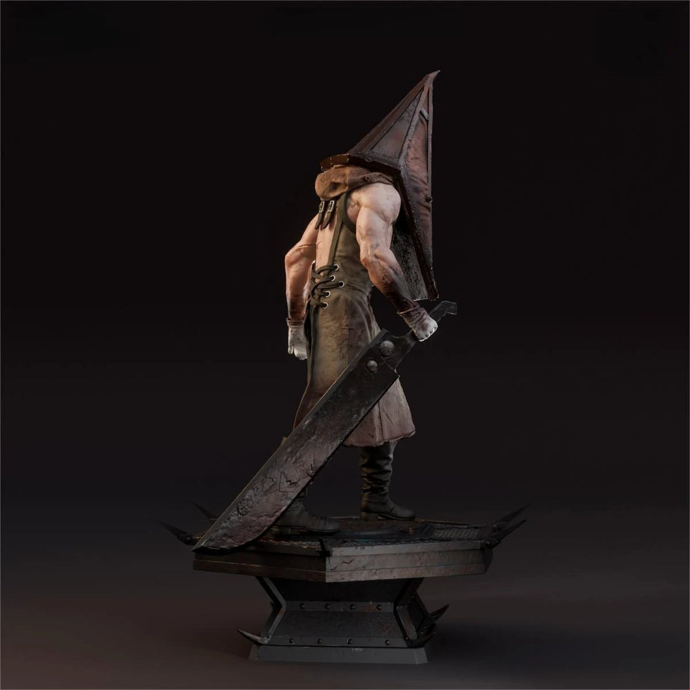 260mm Pyramid Head, Resin Model Figure Kit, Fantasy Theme, Unassembled and Unpainted