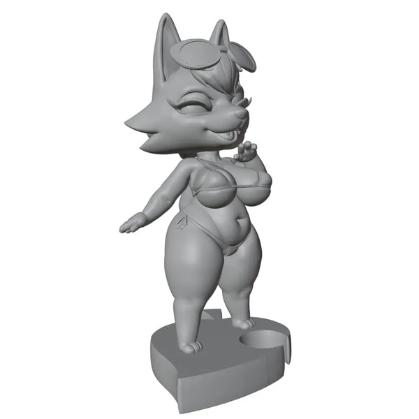 1/24 Fox/Wolf Character, Resin Model Figure Kit, Anime Theme, Unassembled and Unpainted