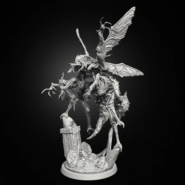 75mm Insectoid Worm Tyrant, Resin Model Figure Kit, Fantasy Theme, Unassembled and Unpainted