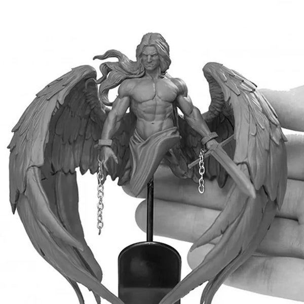 1/16 Winged Demon Angel, Resin Model Bust Kit, Fantasy Theme, Unassembled and Unpainted