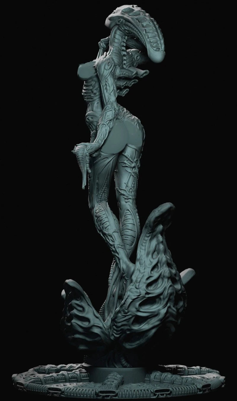 75mm The Awakening of the Biomachine, Resin Model Figure Kit, Sci-Fi Theme, Unassembled and Unpainted