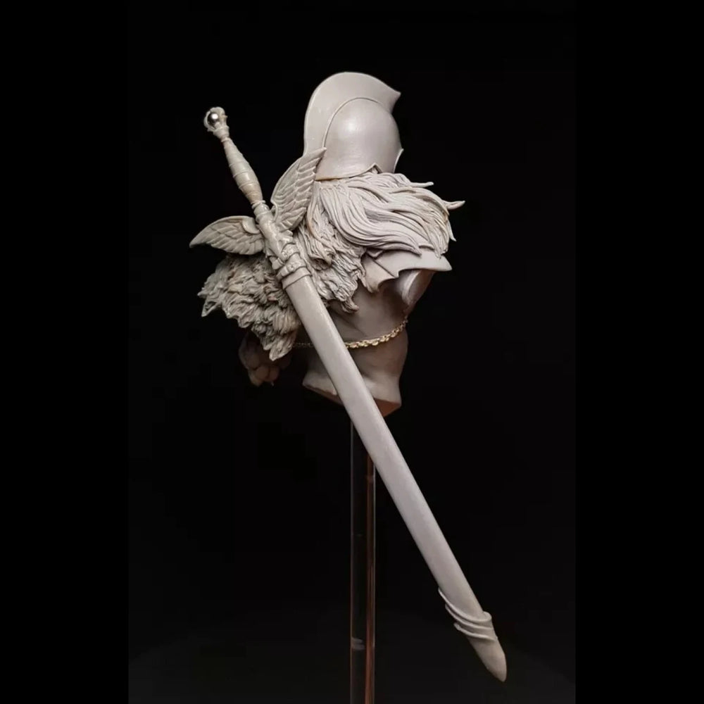 1/10 Ancient Winged Valkyrie Warrior with Spear, Resin Model Bust Kit, Unassembled and Unpainted