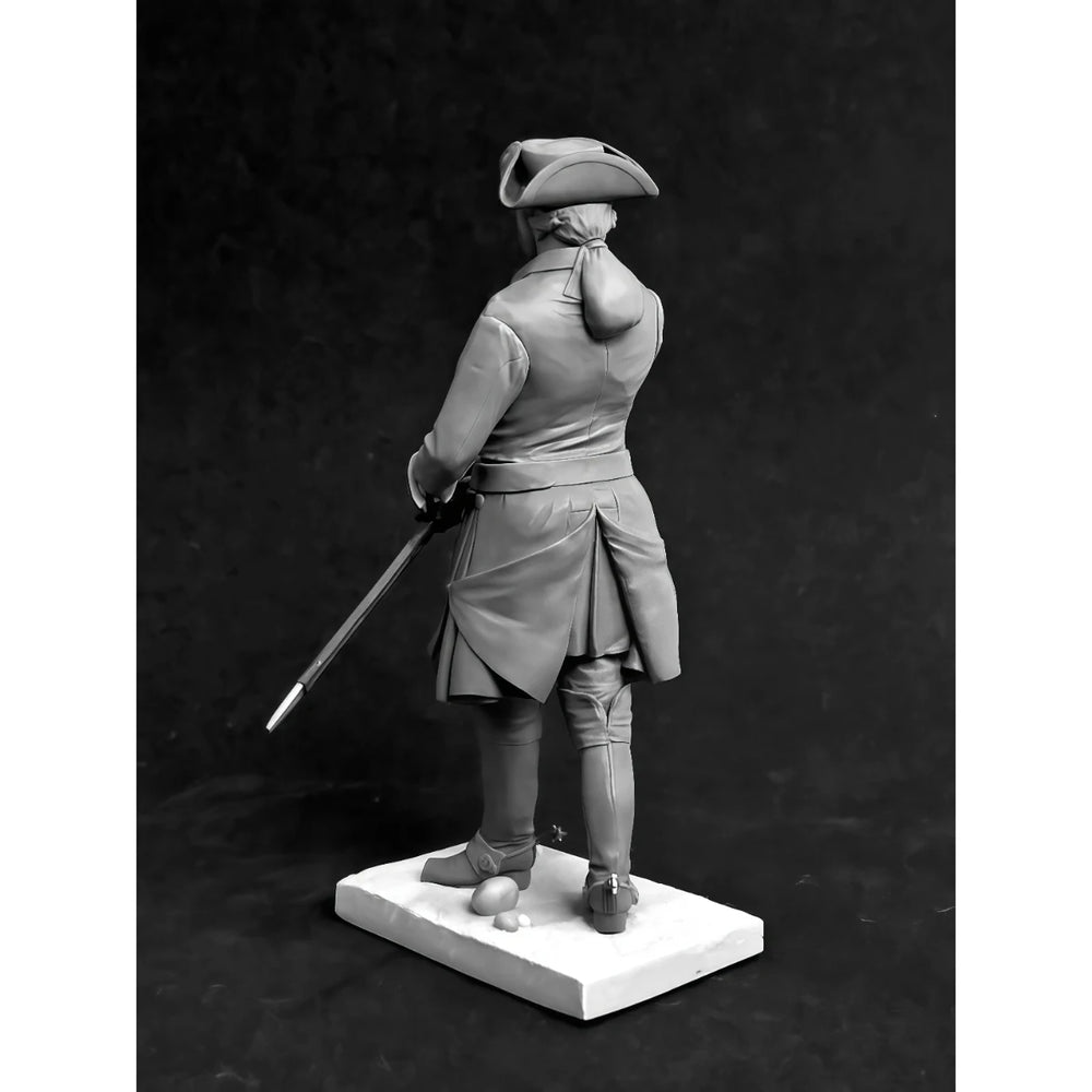 54mm Napoleonic Swedish Cavalry Officer, Resin Model Figure Kit, Unassembled and Unpainted