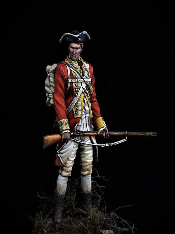 1/24 Napoleonic British Infantryman, Resin Model Figure Kit, Unassembled and Unpainted