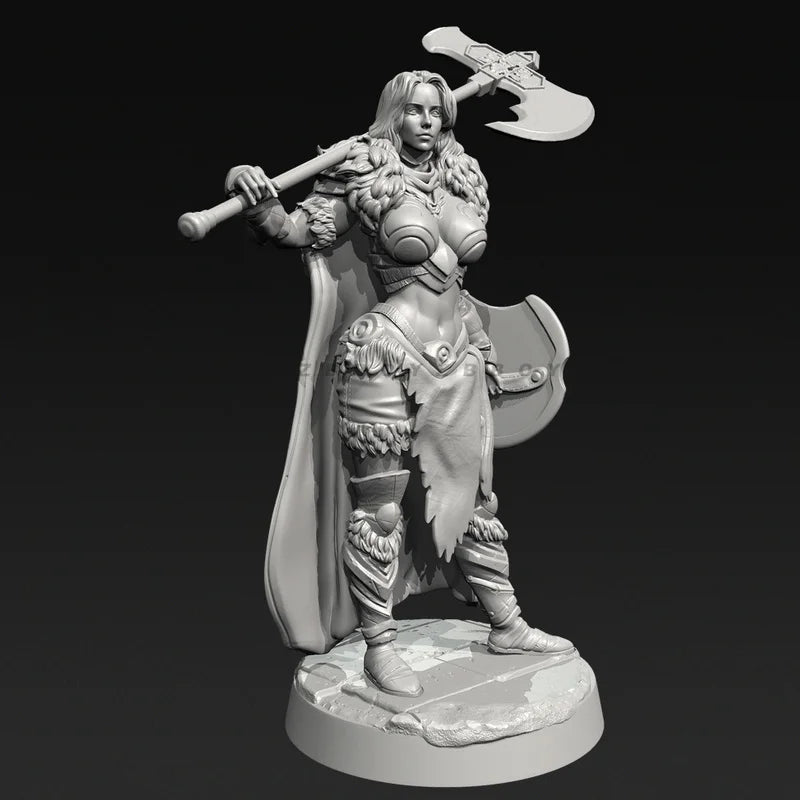 75mm Medieval Elven Warrior, Resin Model Figure Kit, Unassembled and Unpainted