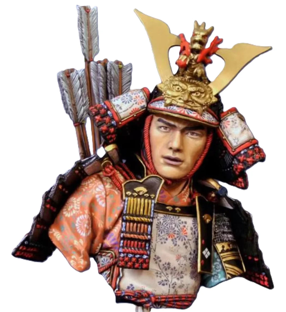 1/10 Samurai Warrior, Resin Model Figure Kit, Fantasy Theme, Unassembled and Unpainted