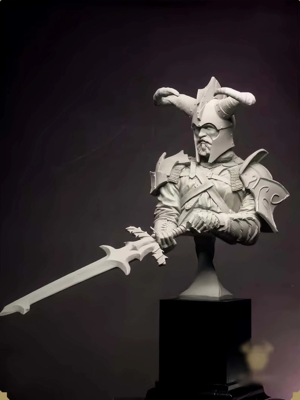 1/9 Demonic Warrior, Resin Model Bust Kit, Fantasy Theme, Unassembled and Unpainted