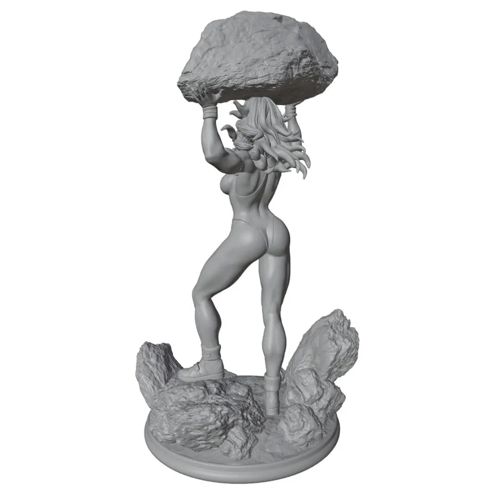 1/24 Females with Boulders, 2 Figures, Resin Model Figure Kit, Fantasy Theme, Unassembled and Unpainted