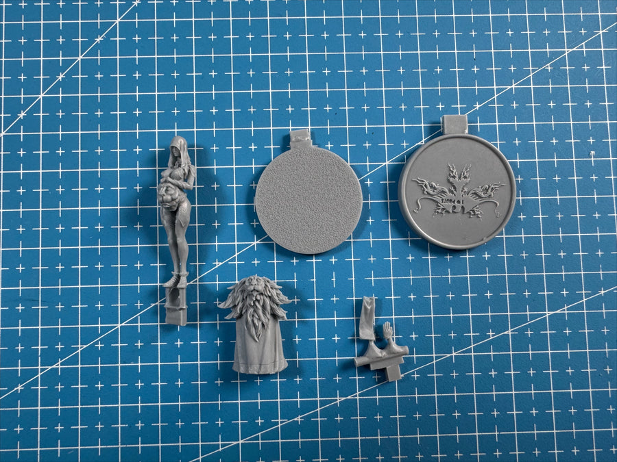 40Mm Die-Casting Resin Model Assembly Kit, GK， Witch Goddess, Unpainted, Needs to Be Assembled