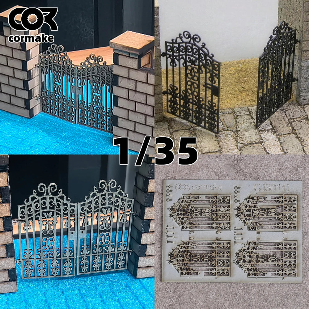 1/35 Architectural Gates & Walls, Resin Model Diorama Kit, Historical Theme, Unassembled and Unpainted