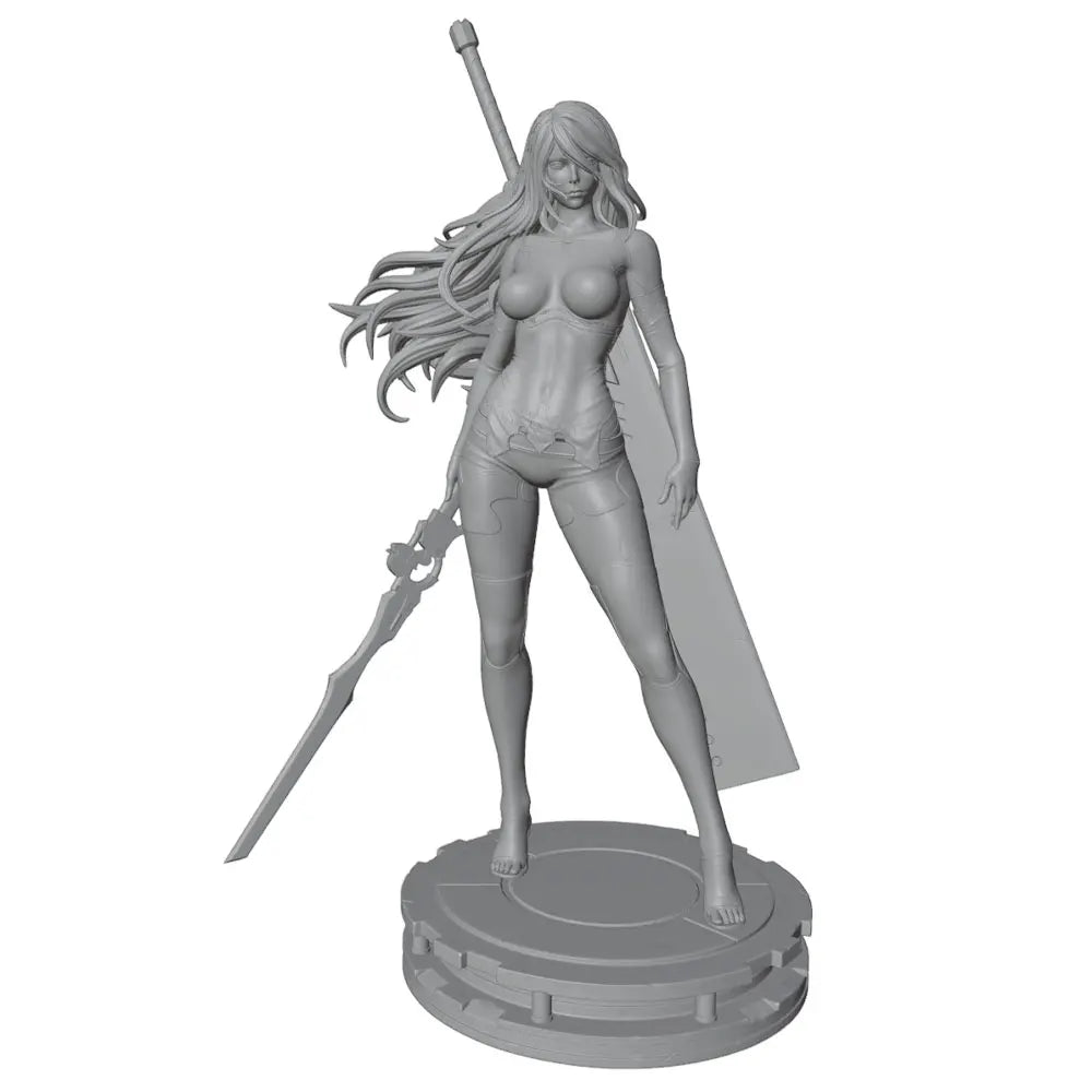 75mm Female Ranger, Resin Model Figure Kit, Fantasy Theme, Unassembled and Unpainted
