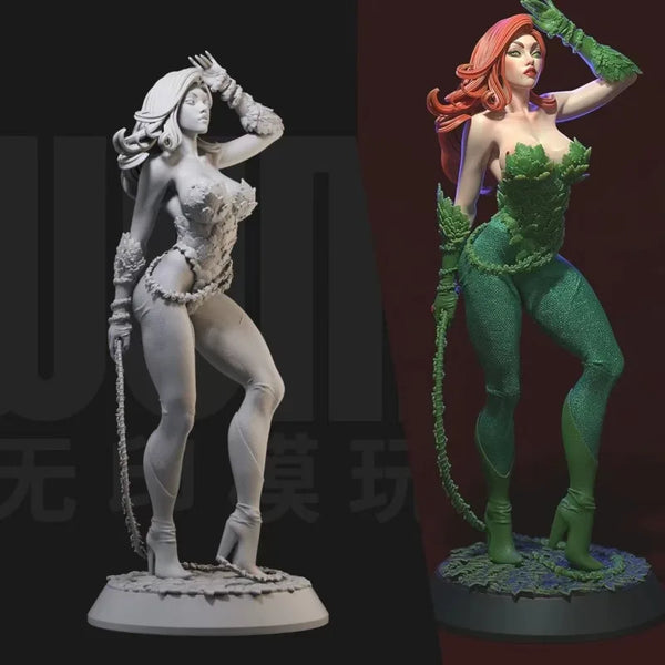 1/24 Forest Queen Warrior, Resin Model Figure Kit, Sci-Fi Theme, Unassembled and Unpainted