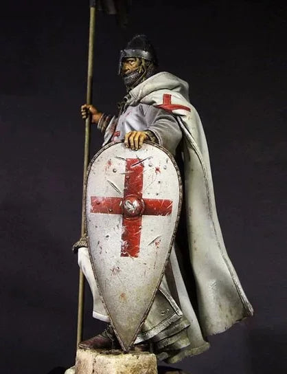 1/9 Medieval Fantasy Warrior with Ornate Robes, Resin Model Figure Kit, Unassembled and Unpainted