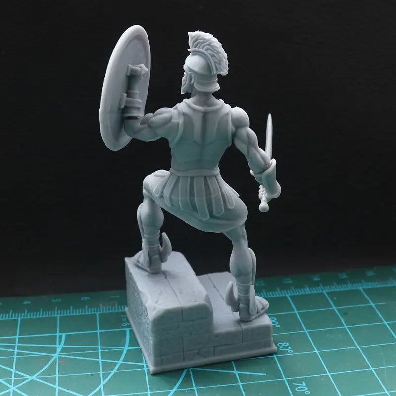 1/18 Ancient Greek Hoplite Warrior, Resin Model Figure Kit, Unassembled and Unpainted