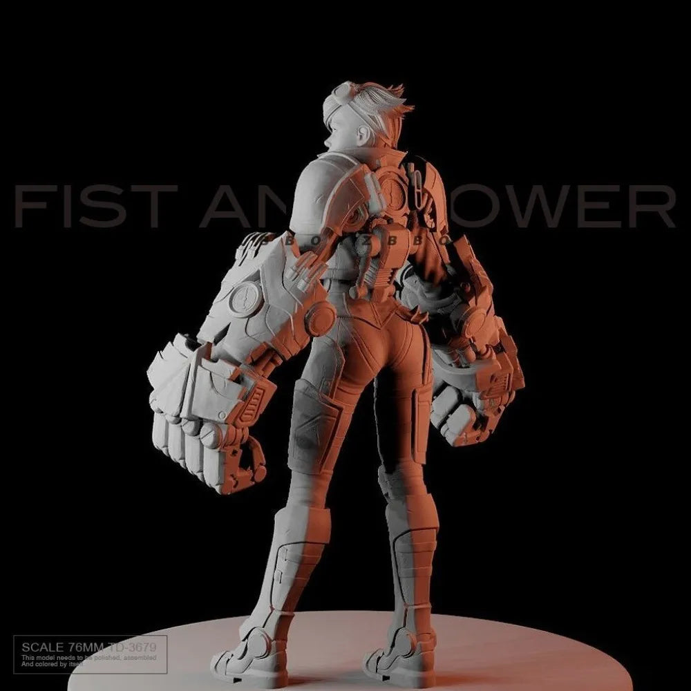 Modern Mechanized Armored Soldier, Resin Model Figure Kit, Unassembled and Unpainted