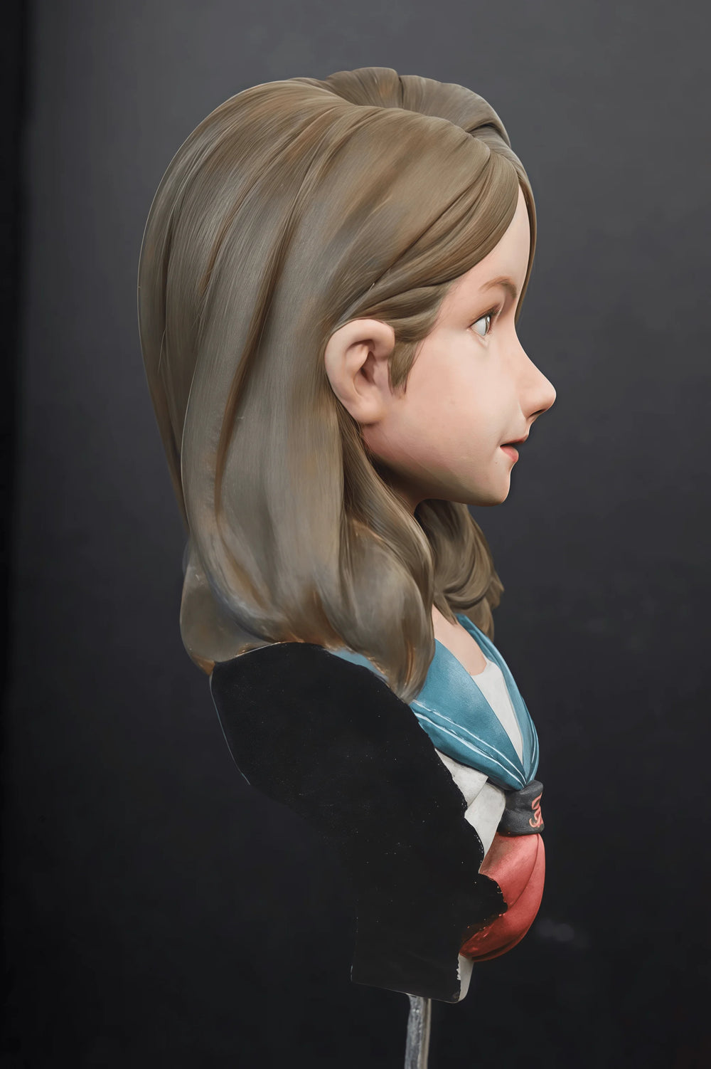 55mm Sailor Girl Cute, Resin Model Bust Kit, Anime Theme, Unassembled and Unpainted