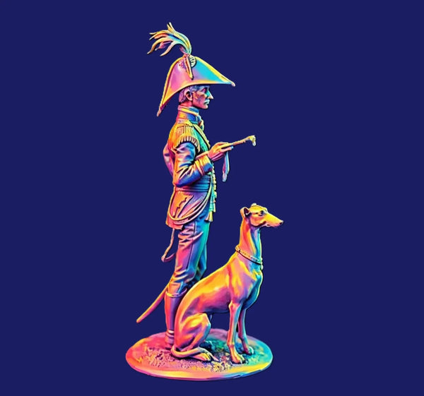 1/24 Dragon Warrior, 3 Figures, Resin Model Diorama Kit, Fantasy Theme, Unassembled and Unpainted