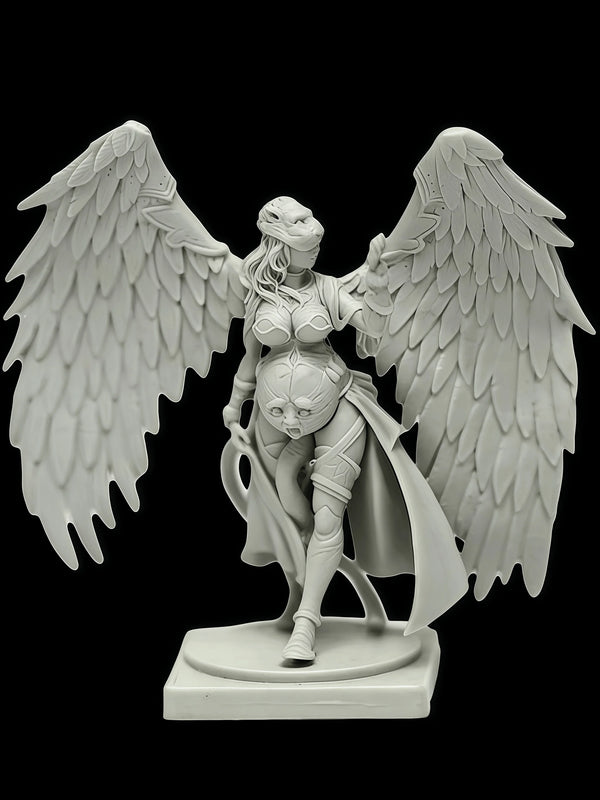 40mm Justice Angel, Resin Model Figure Kit, Fantasy Theme, Unassembled and Unpainted