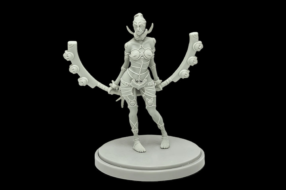 40mm Female Believer, Resin Model Figure Kit, Fantasy Theme, Unassembled and Unpainted