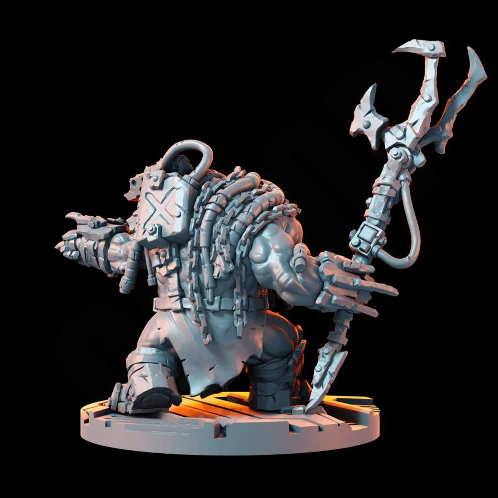 1/35 Armored Orc Brute, Resin Model Figure Kit, Fantasy Theme, Unassembled and Unpainted