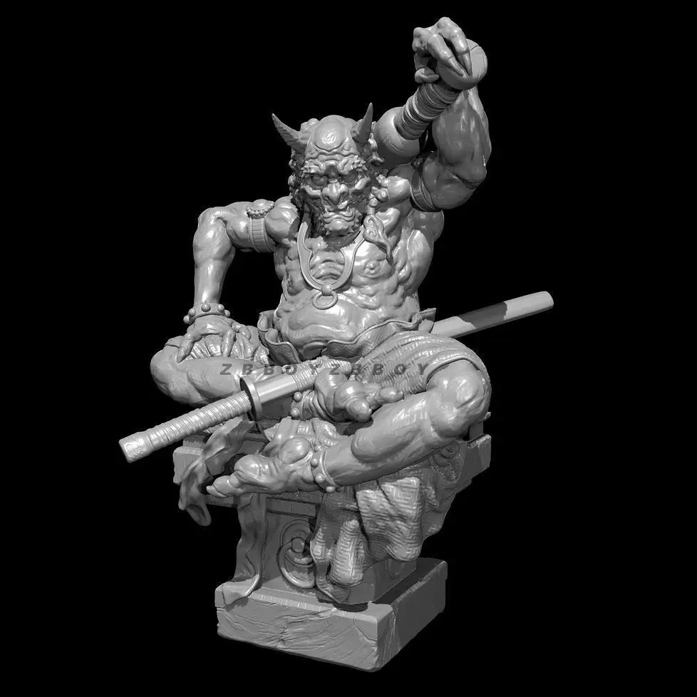 90mm Ancient Mountain God, Resin Model Figure Kit, Unassembled and Unpainted