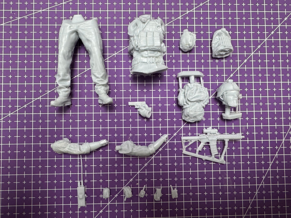 1/16 Modern US Navy SEAL, Resin Model Figure Kit, Unassembled and Unpainted