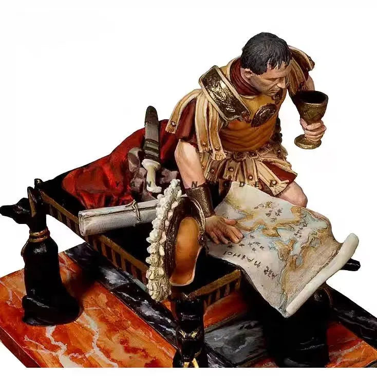 54mm Ancient Roman General with Attendant, 2 Figures, Resin Model Figure Kit, Unassembled and Unpainted