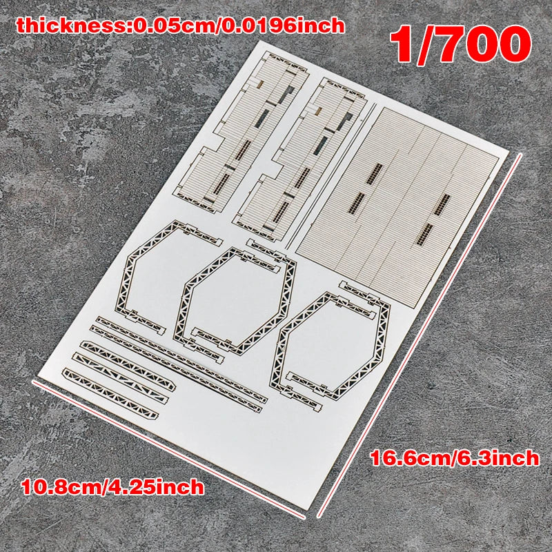 1/350 WWII Japanese Naval Base, Resin Model Diorama Kit, Unassembled and Unpainted