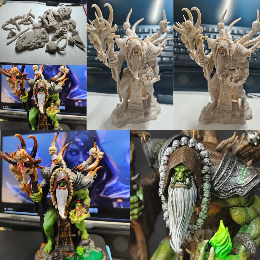 230mm Demonic Daemon, Resin Model Figure Kit, Fantasy Theme, Unassembled and Unpainted