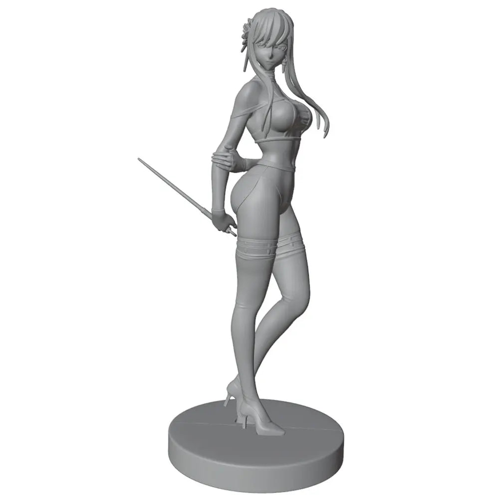 75mm Anime Warrior Woman, Resin Model Figure Kit, Unassembled and Unpainted