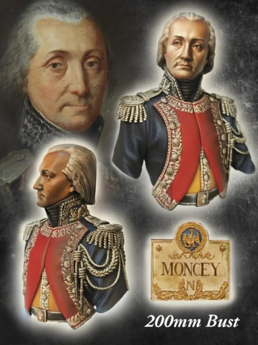 1/9 Napoleonic French Marshal with Red Sash, Resin Model Bust Kit, Unassembled and Unpainted