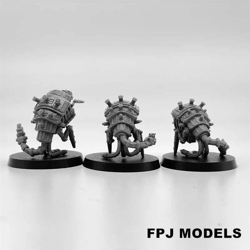28mm Scavenger Assassinators, 15 Figures, Resin Model Figure Kit, Sci-Fi Theme, Unassembled and Unpainted
