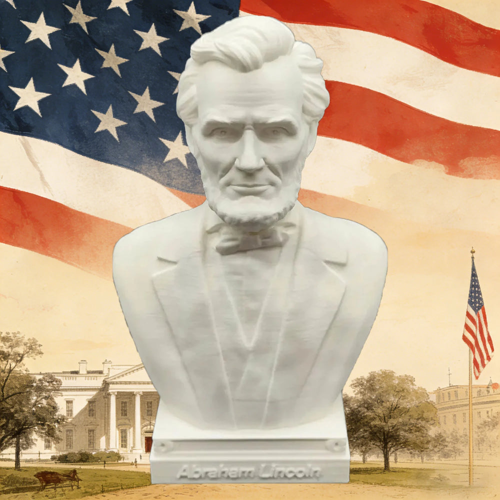 250mm US Presidents & Founding Fathers Busts, 5 Figures, Resin Model Bust Kit, Historical Theme, Unassembled and Unpainted
