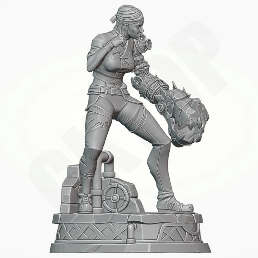 1/24 Gir Warrior, Resin Model Figure Kit, Sci-Fi Theme, Unassembled and Unpainted