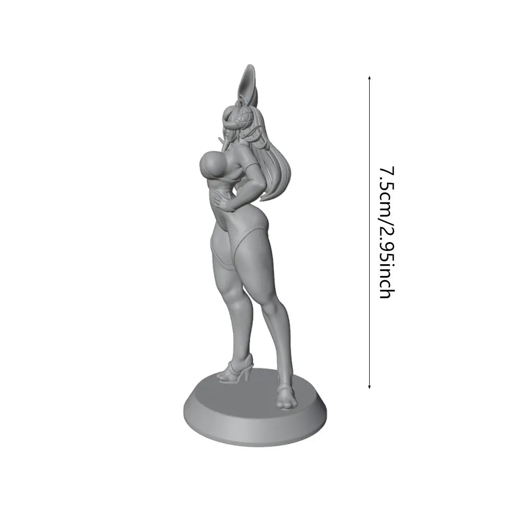 1/24 Female Warrior, 3 Figures, Resin Model Figure Kit, Fantasy Theme, Unassembled and Unpainted