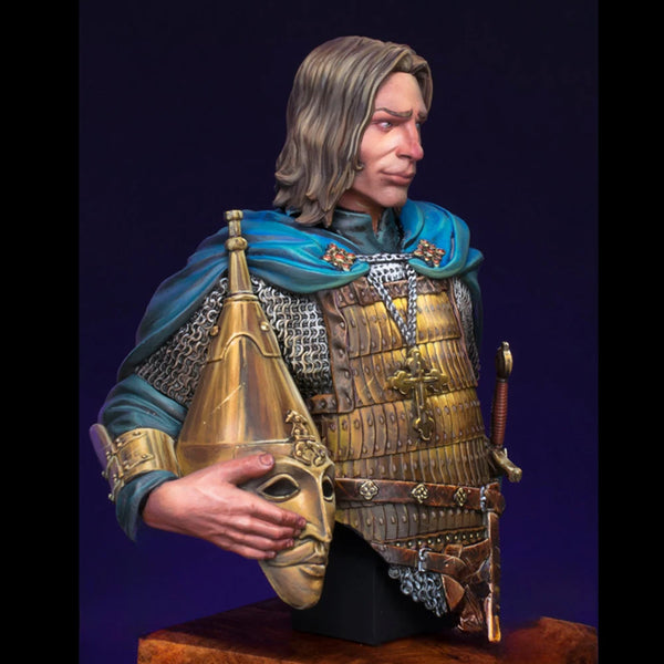 1/12 Medieval Ruthenian Nobleman, Resin Model Bust Kit, Unassembled and Unpainted