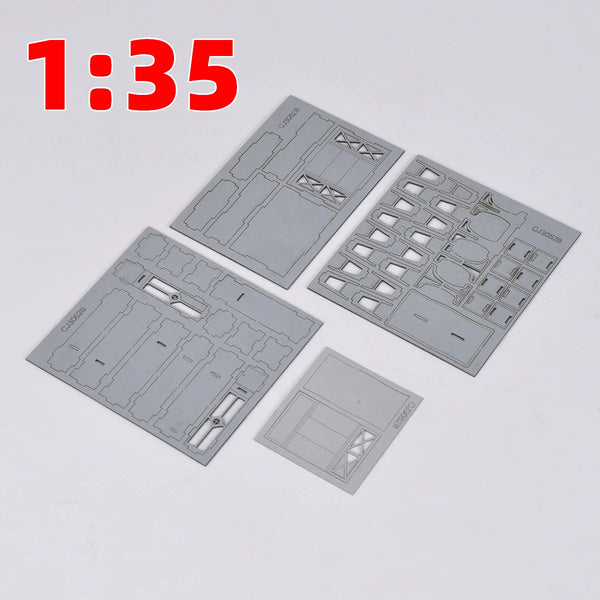 1/35 Furniture Set Cabinets & Dining, Resin Model Diorama Kit, Historical Theme, Unassembled and Unpainted