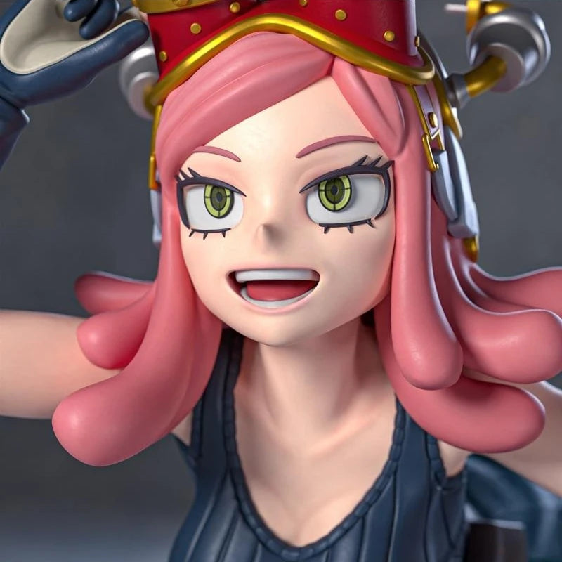 1/24 Girl with Pink Hair at Computer, Resin Model Figure Kit, Anime Theme, Unassembled and Unpainted