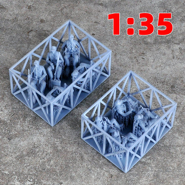 1/35 Modern North African Military Soldiers, 5 Figures, Resin Model Figure Kit, Unassembled and Unpainted