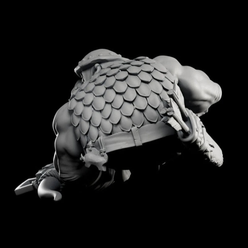 60mm Dwarf Archer, Resin Model Bust Kit, Fantasy Theme, Unassembled and Unpainted